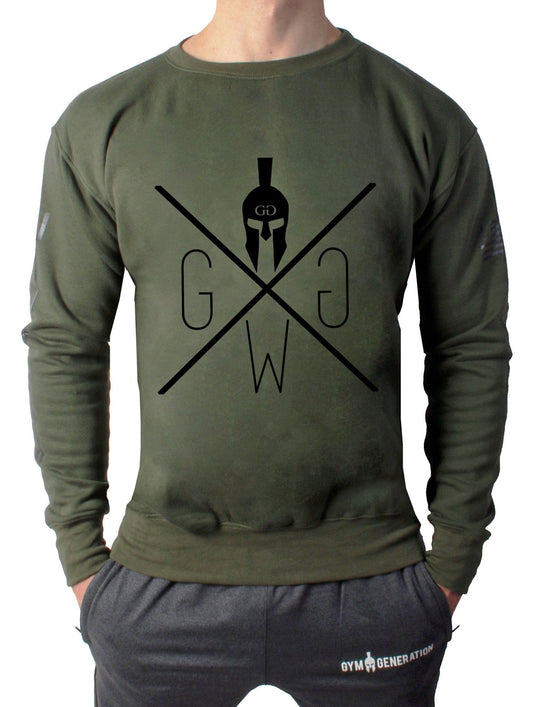 Warrior Sweater - Olive - Gym Generation®--www.gymgeneration.ch